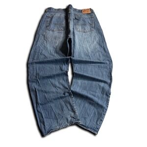 Vintage Baggy Y2k Denim Jeans Grunge Relaxed Straight Leg Lucky Brand Size 40x32